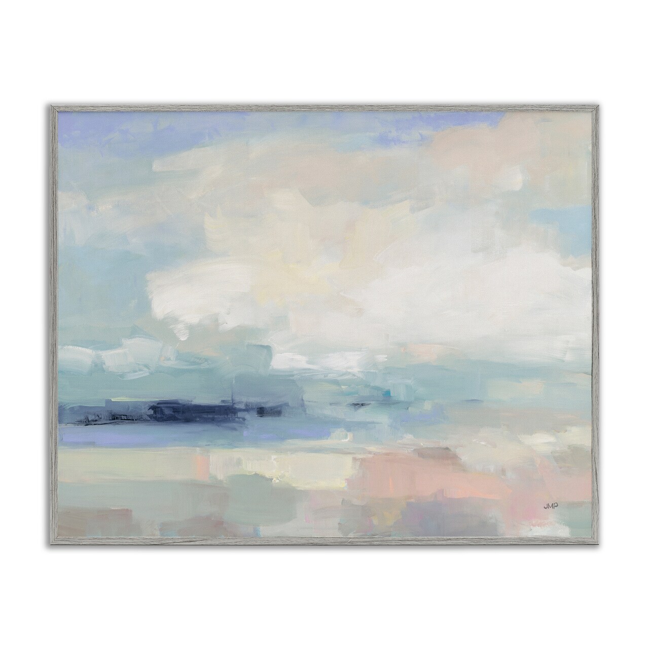 Stupell Industries Abstract Landscape Clouds Scene Framed Giclee Design By Julia Purinton